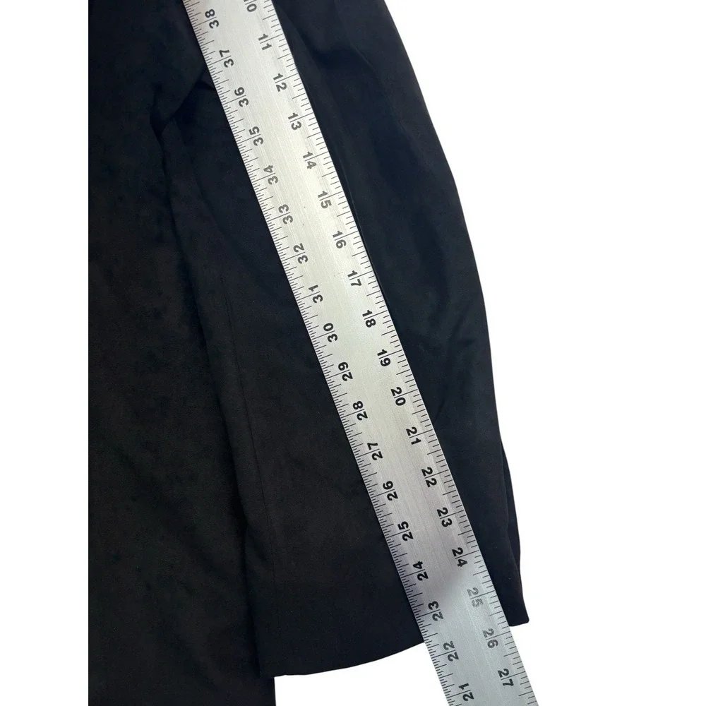 Black Western 46R Blazer Jacket Sport Suit Coat Microfiber Faux Suede‎ Cowboy